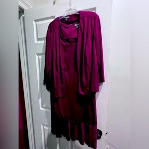 Jessica London Maroon/Burgundy dress set